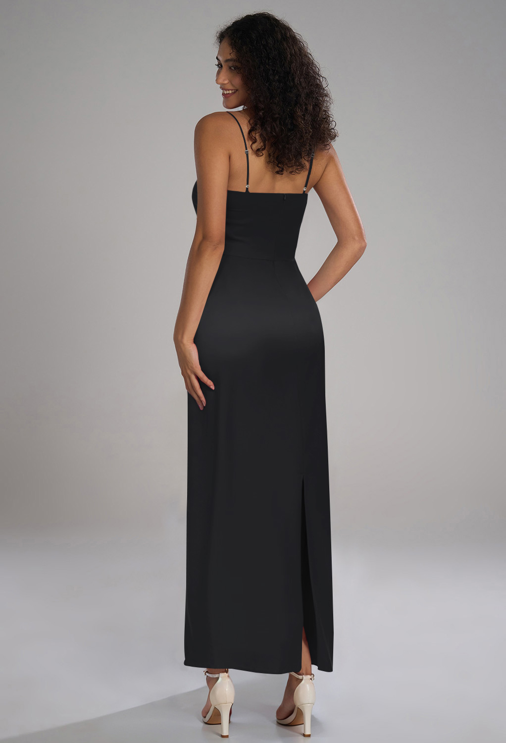 AW Laila Black Metallic  Wedding Guest Dresses